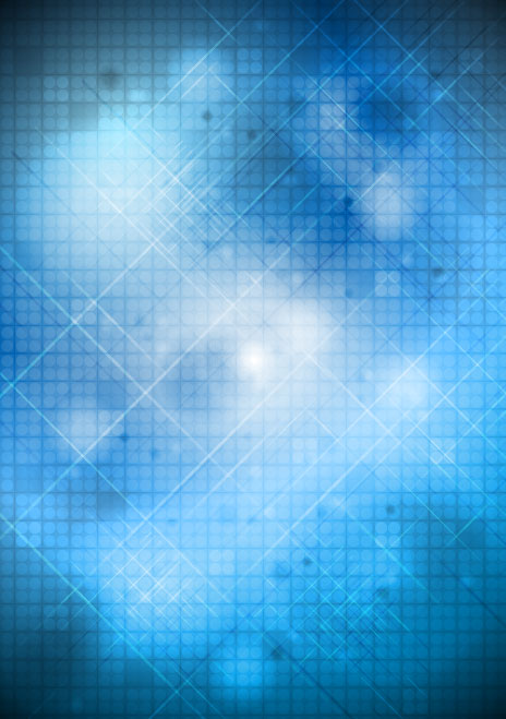 Blue rays background 01 - vector material