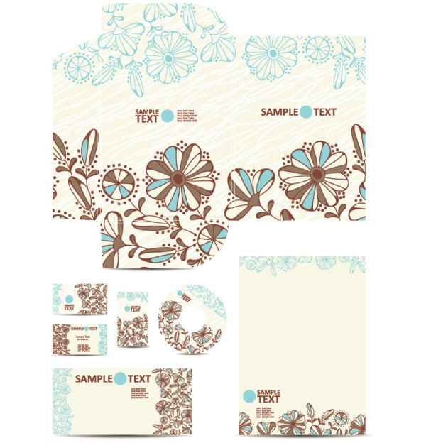 Beautifully packaged pattern 01 - vector material