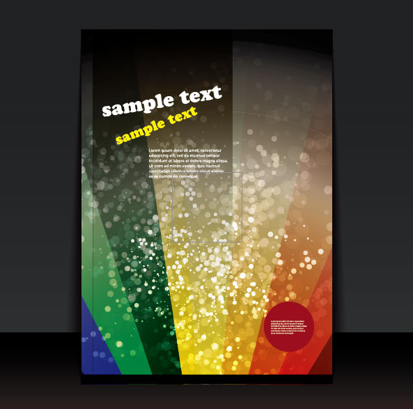 Beautifully cover template 05 - vector material