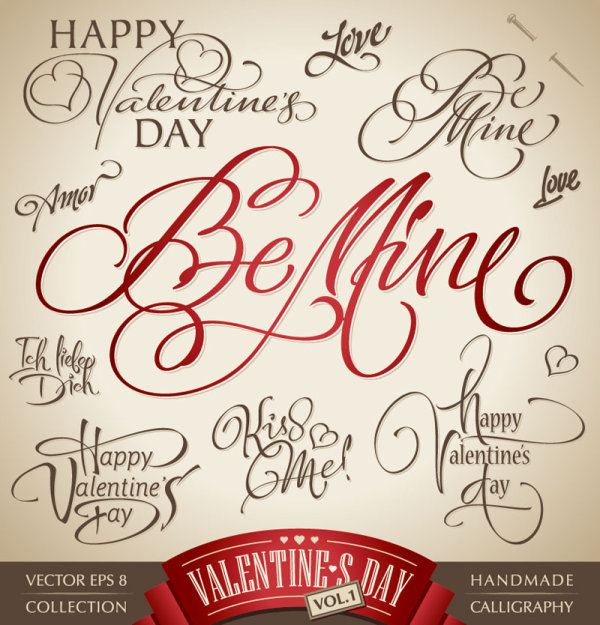 Handwritten English 04 - vector material