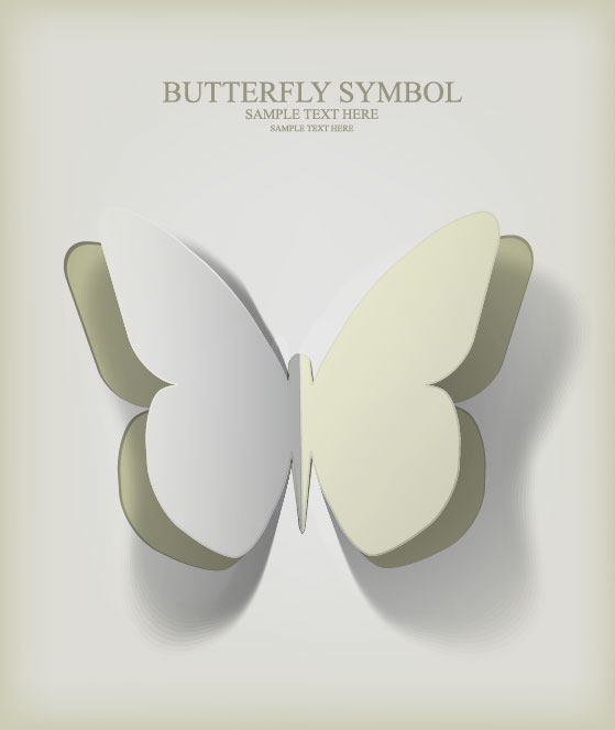 Butterfly silhouette 02 - vector material