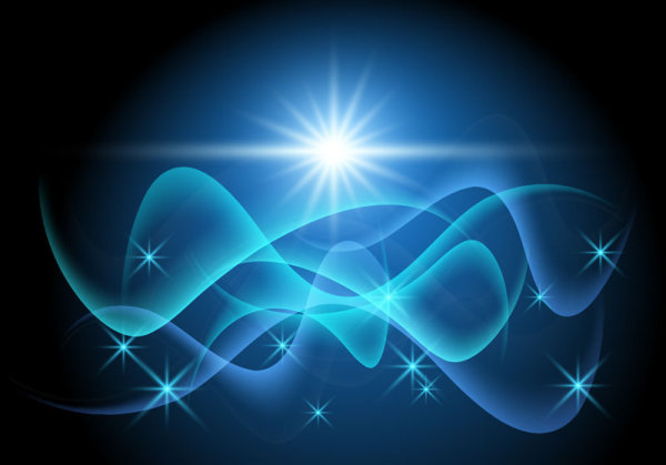 Colorful background of dynamic flow line 02 - vector material