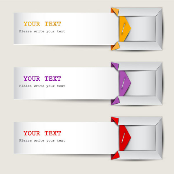 Exquisite creative label 04 - vector material