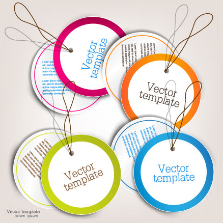 Beautifully label 18 - vector material