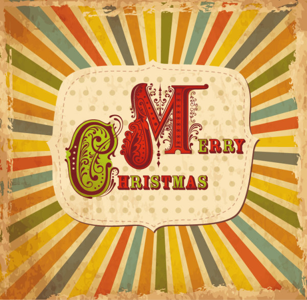 Cartoon Christmas card 04 - vector material