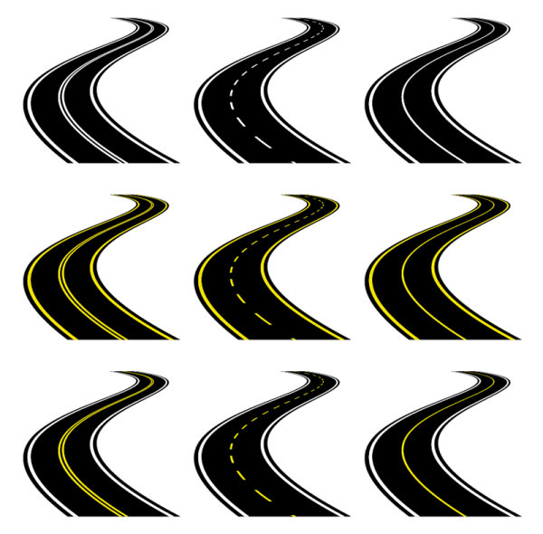 The road icon 01 - vector material
