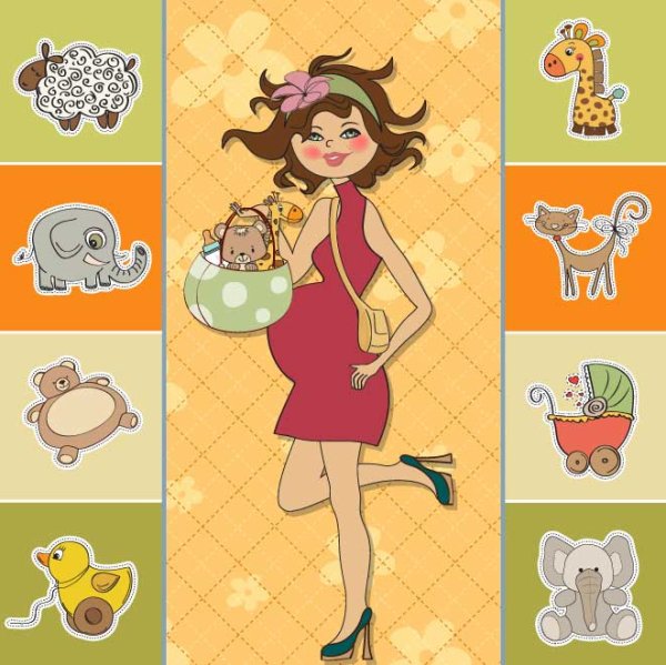 Cartoon illustrator 02 - vector material