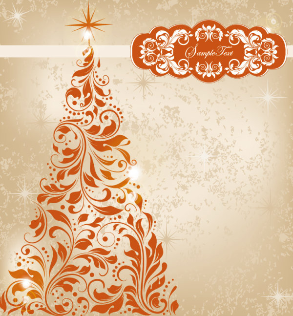 Christmas card pattern 04 - vector material