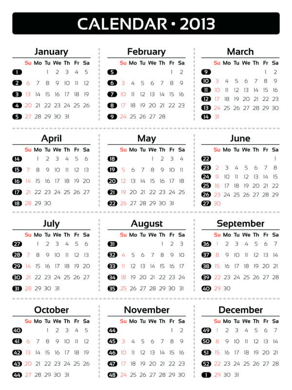 2013 Creative Calendar Meeting 02 - vector material