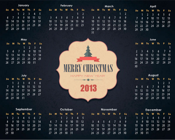 2013 Creative Calendar Meeting 12 - vector material