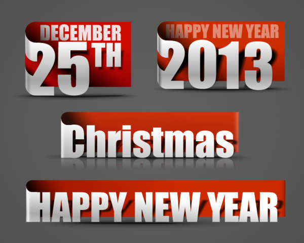 2013 fashion label 02 - vector material