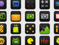 Cool black style icons