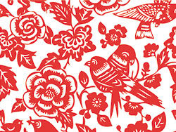 中式无缝拼图窗花矢量素材