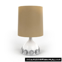 The exquisite minimalist carved table lamp 3D model