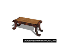 Chinese timber coffee table 3D model