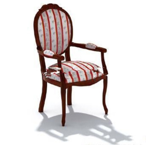 Pink with white chair 3d model