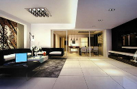 Modern business-type living room 3D