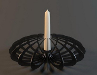 The black arc Personalized Candlestick