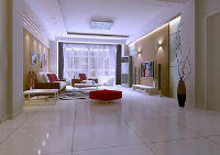 Modern simple living room model