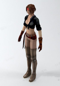 Female assassin model