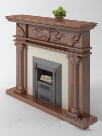 European fireplace model