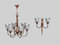 3D models of crystal chandeliers