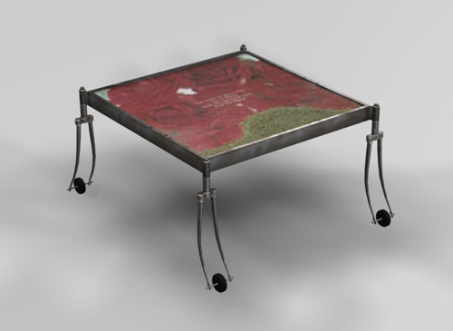 Alternative personality wrought iron coffee table 3D model