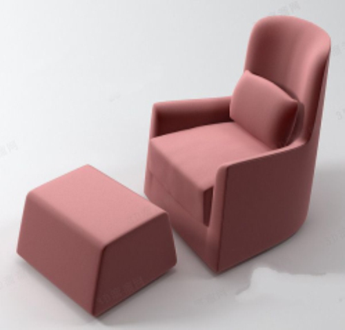 Red sofa chair combination