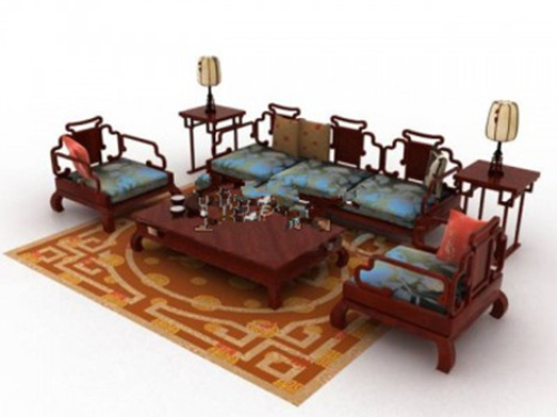 Chinese style sofa set model