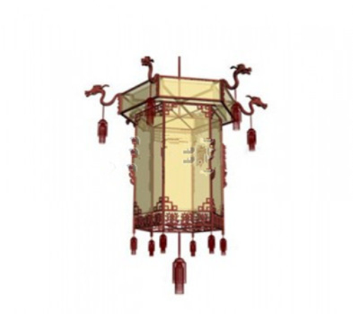 3d models retro style chandelier