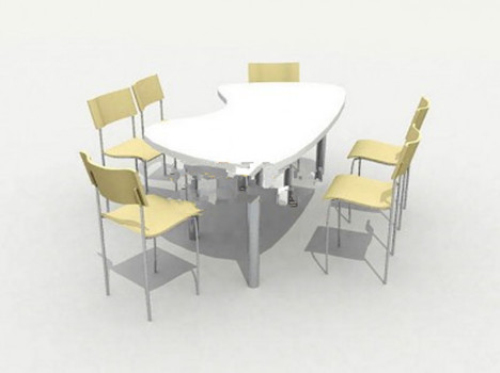 Modern light dinette model