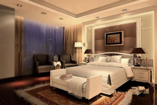 Tidy bedroom 3d model