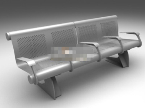 Station waiting chair model