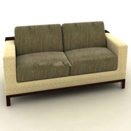 Simple double sofa model