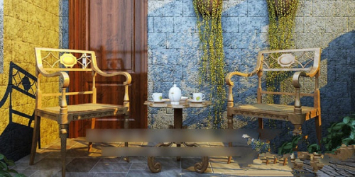 Chinese wooden chair 3d model