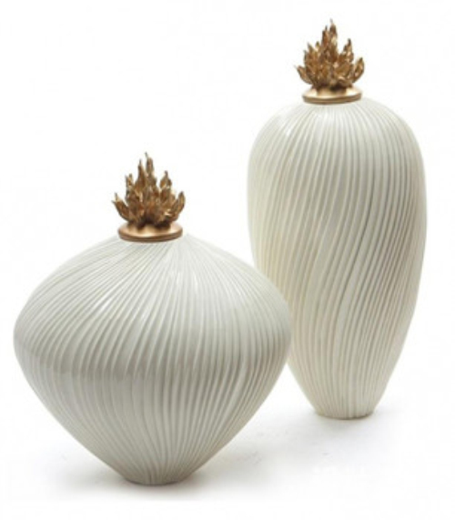 Oblique carved vase 3d model