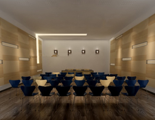 Large office conference room 3d model