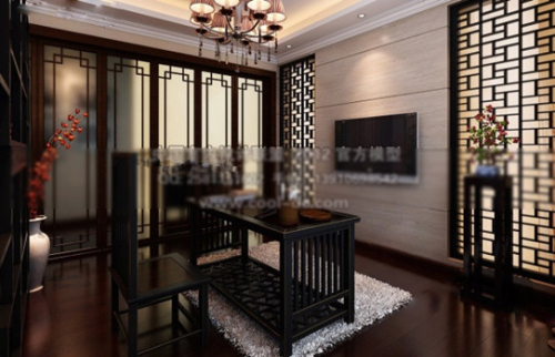 Chinese-style kitchen 3d model