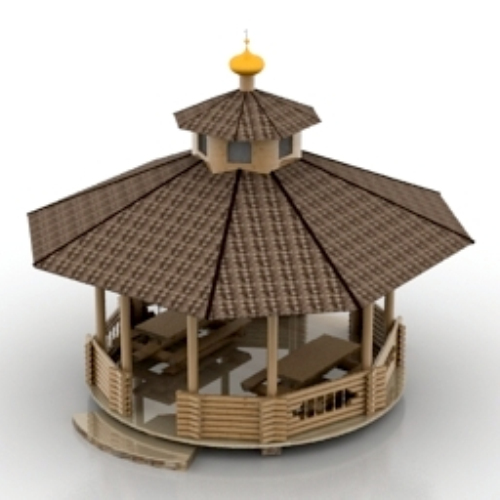 Simple 3D model of atmospheric gazebo