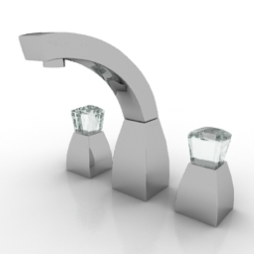 simple white faucet model