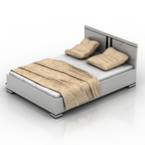 white double bed model