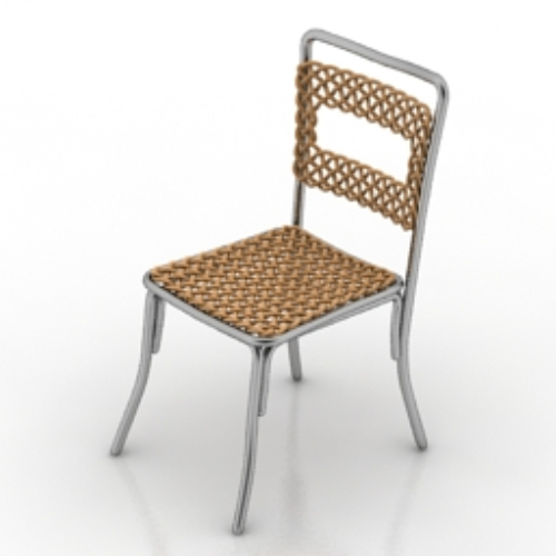 gold rattan chair model