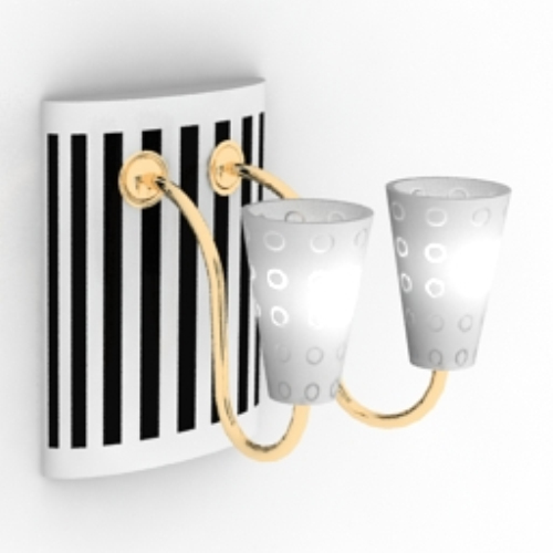 black and white wall lamp model