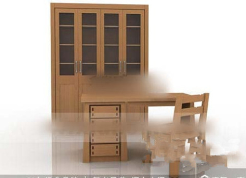  Library furniture combined model