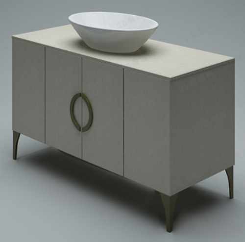 3d model of high-end bathroom washbasins