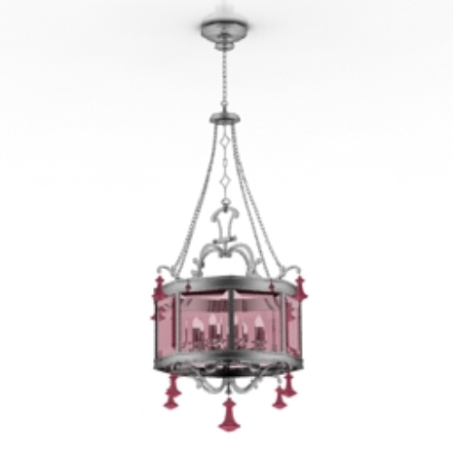 Red chandelier model