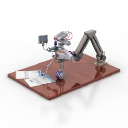 3d model of a simple robot
