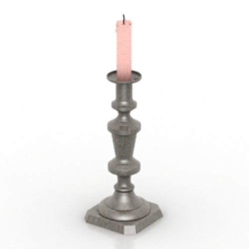 European Candlestick 3d model