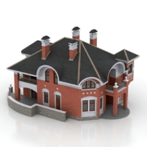 European detached building model