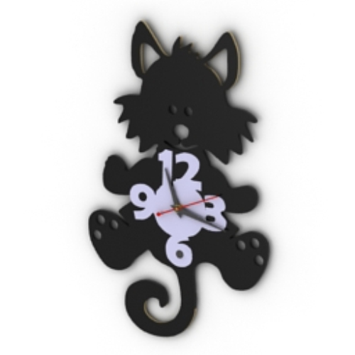 Small black background watch model